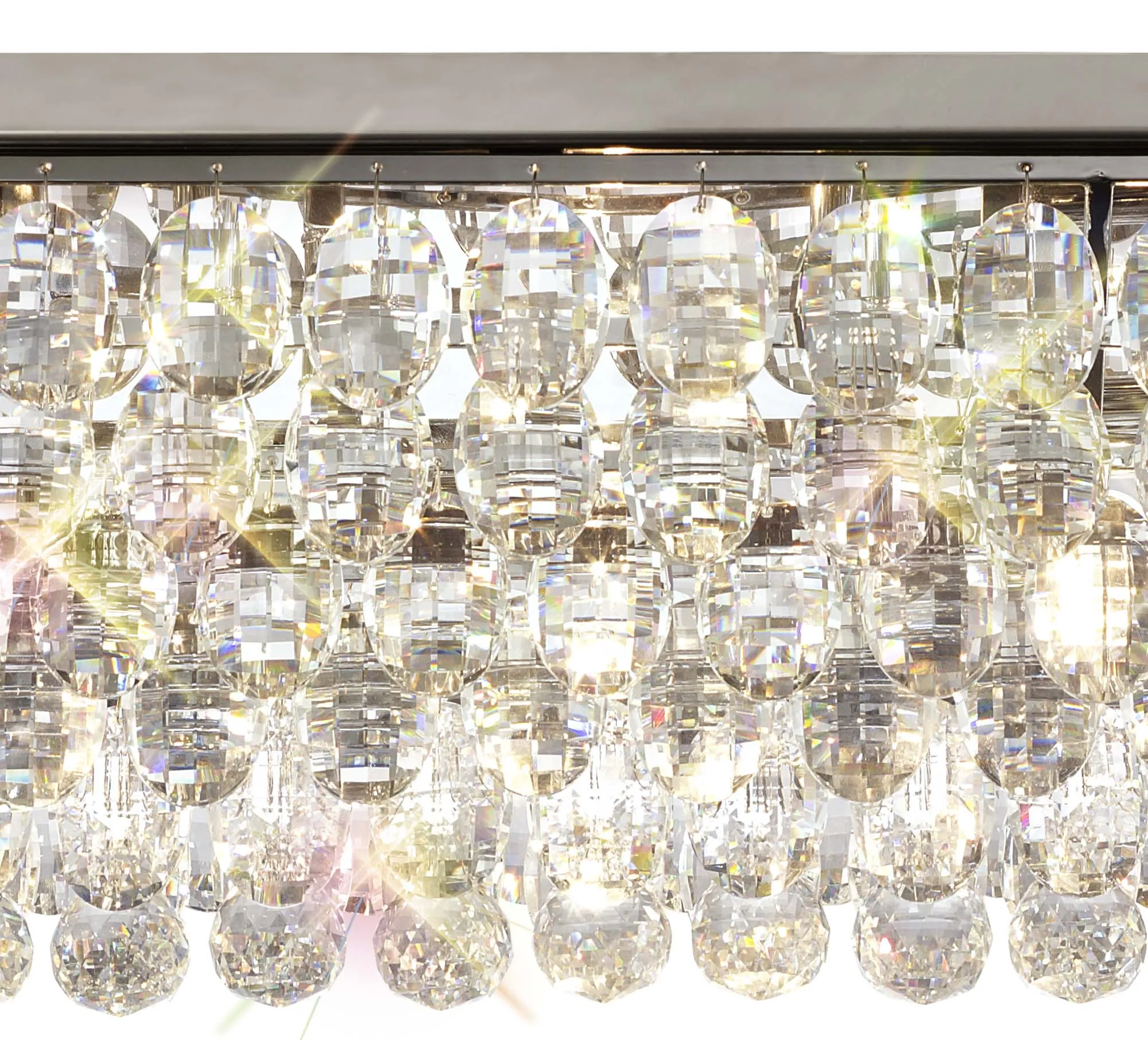 Coniston Linear Flush Ceiling 5 Light Polished Chrome IL32824  Diyas Coniston Polished Chrome
